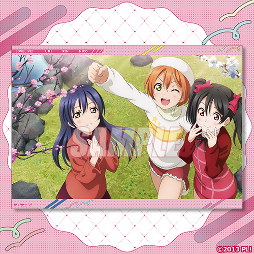 A3クリアポスター 海未&凛&にこ