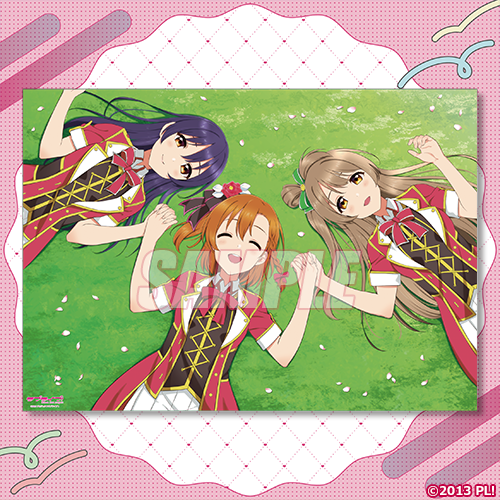 A3クリアポスター 穂乃果&ことり&海未 A