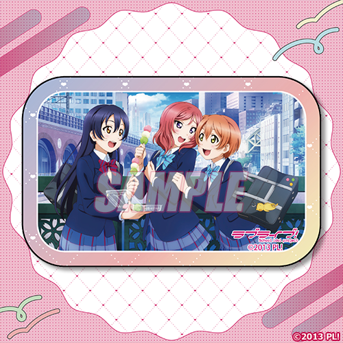 スクエア缶バッジ 海未&凛&真姫