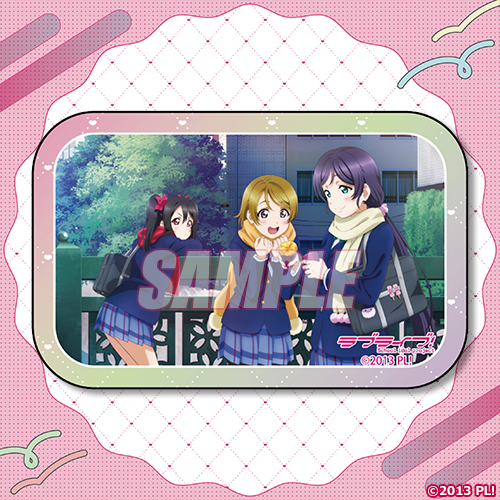 スクエア缶バッジ 希&花陽&にこ