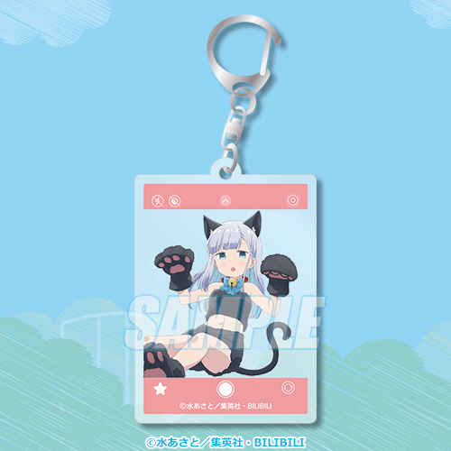 C-4 アクリルキーホルダー 阿波連れいな 猫