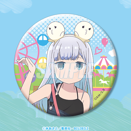 D-1 缶バッジ 阿波連れいな 遊園地