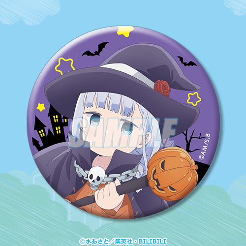 D-5 缶バッジ 阿波連れいな ハロウィン