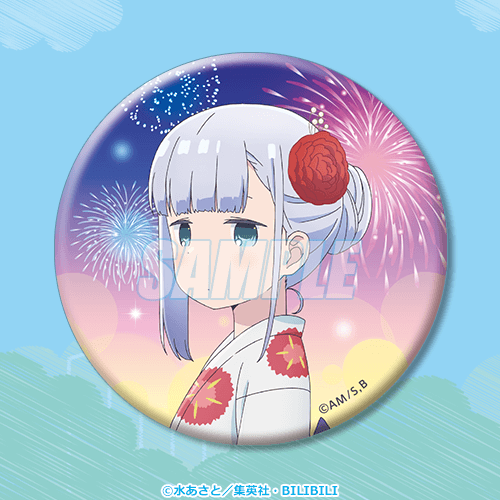 D-6 缶バッジ 阿波連れいな 浴衣