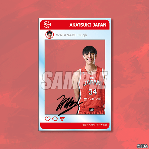 SNS風クリアカード 渡邉飛勇