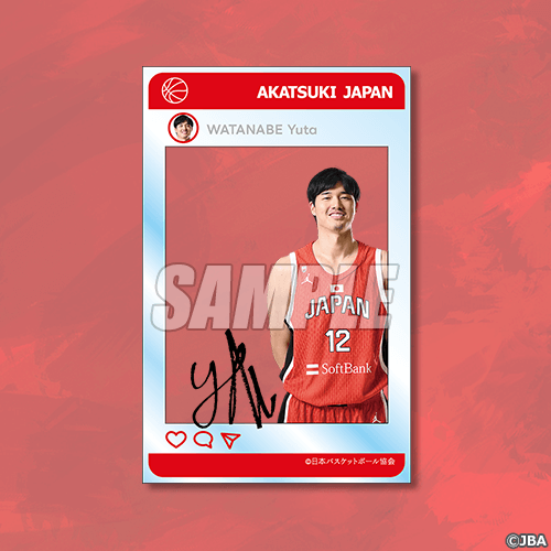 SNS風クリアカード 渡邊雄太