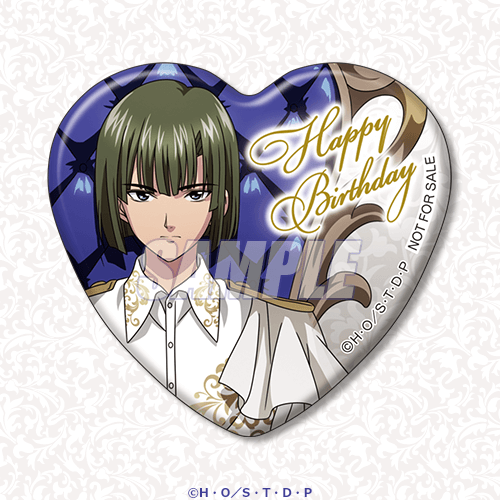 ハート型缶バッジ 塔矢アキラ1