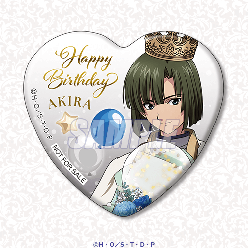ハート型缶バッジ 塔矢アキラ2