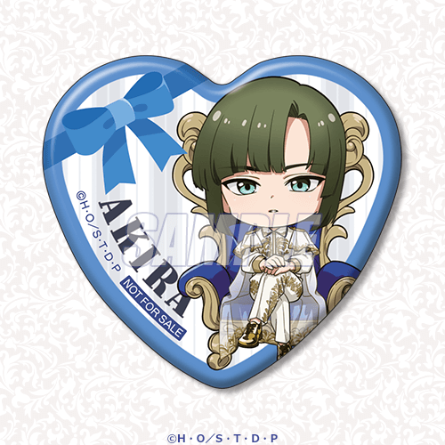 ハート型缶バッジ 塔矢アキラ3