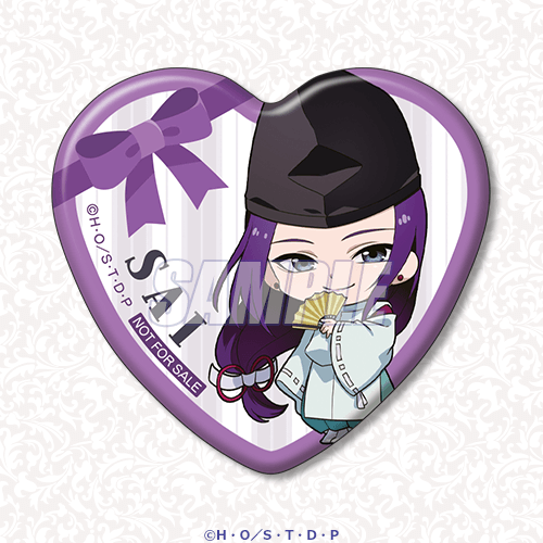 ハート型缶バッジ 藤原佐為