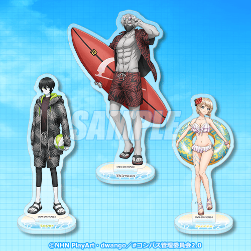B賞 アクリルスタンドフィギュア全3種セット