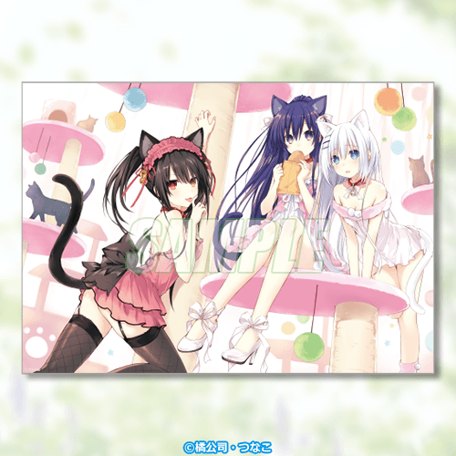 A3クリアポスター 十香&狂三&折紙