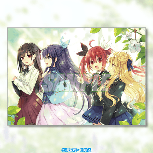 A3クリアポスター 十香&狂三&琴里&六喰
