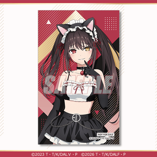 ミニブロマイド 時崎狂三 BLACK CAT