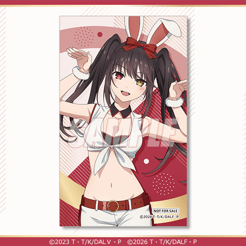 ミニブロマイド 時崎狂三 WHITE BUNNY