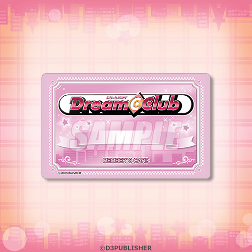 メンバーカード風ステッカー ピンク