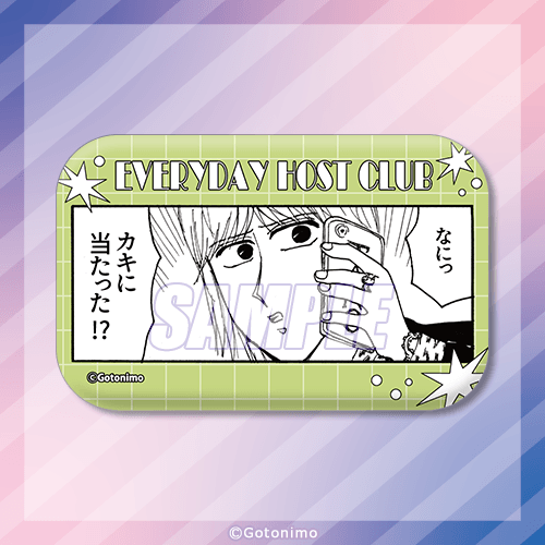 スクエア缶バッジ おこのみ太郎