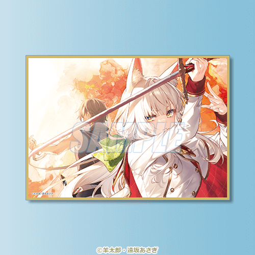 D-5 A6ミニ色紙 2巻カバーイラスト テンコ