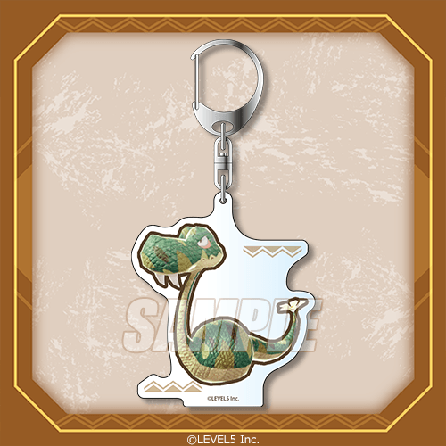 モンスターアクリルキーホルダー グリーンスネーク