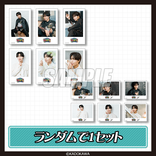 「ミニブロマイド風カード全6種セット」もしくは「インスタント風ブロマイド全6種セット」