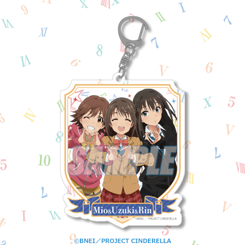 B-1 アクリルキーホルダー 島村卯月＆渋谷凛＆本田未央