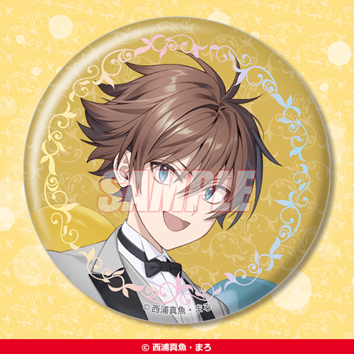 D-15 オーロラ缶バッジ 『剣と魔法と学歴社会』アレン