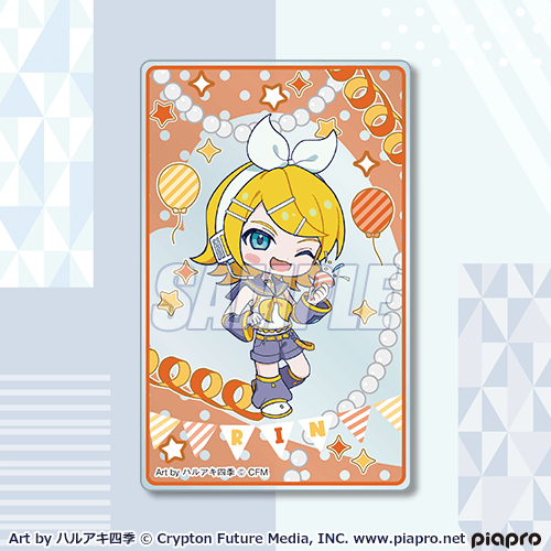 デザインアクリルカード 鏡音リン ミニ