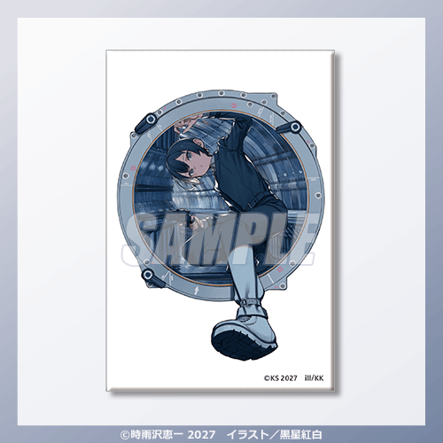 スクエア缶バッジ 描き下ろし A