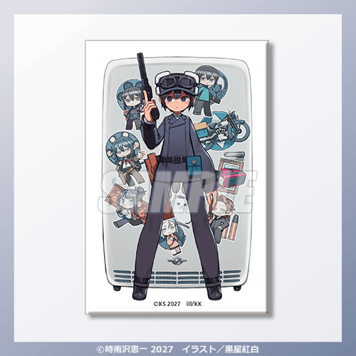 スクエア缶バッジ 描き下ろし B
