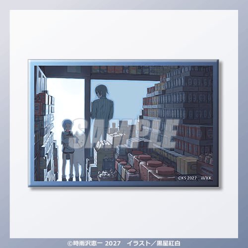 スクエア缶バッジ シズ&陸&ティー A