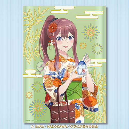 クリアポスター 新田 新奈 浴衣ver.