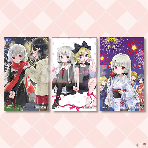 ミニステッカー ソフィー＆天野灯 クリスマス／ソフィー＆エリー メロンブックス特典／夏祭り