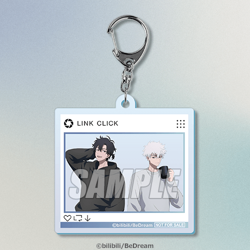 SNS風アクリルキーホルダー トキ(程小時)&ヒカル(陸光) 描き下ろし