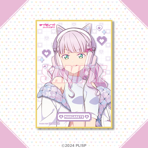 描き下ろしイラストA6ミニ色紙 ウィーン・マルガレーテ