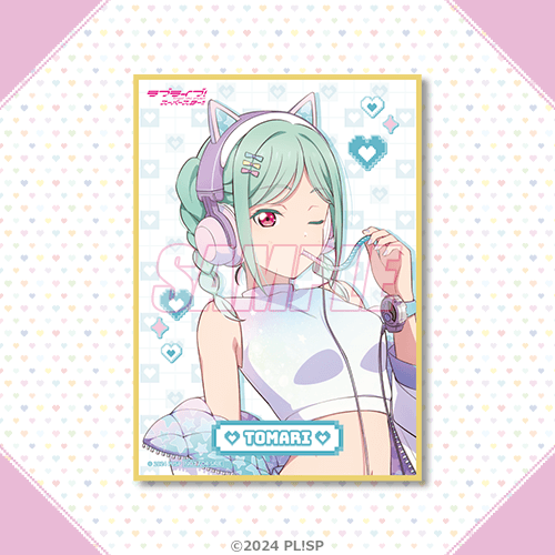 描き下ろしイラストA6ミニ色紙 鬼塚冬毬