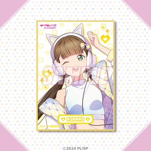 描き下ろしイラストA6ミニ色紙 桜小路きな子