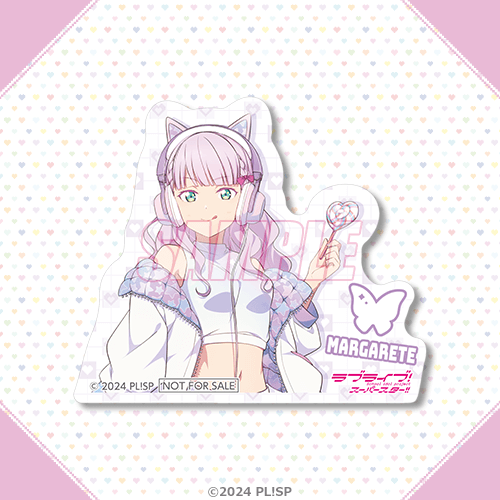 描き下ろしイラストダイカットステッカー ウィーン・マルガレーテ