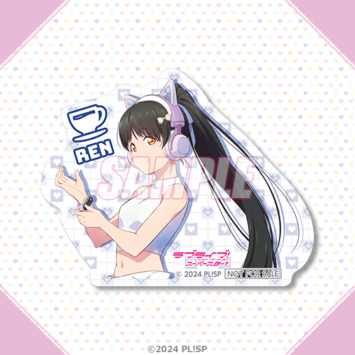 描き下ろしイラストダイカットステッカー 葉月 恋