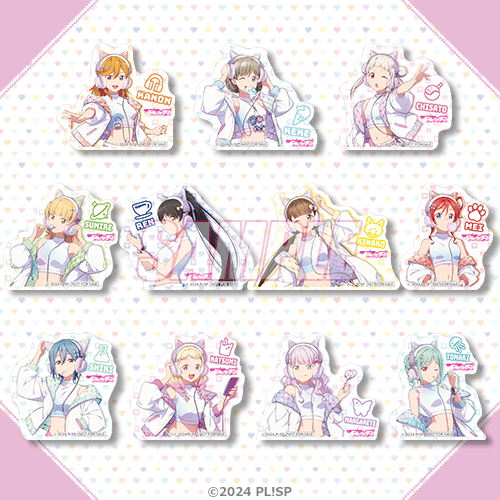 描き下ろしイラストダイカットステッカー