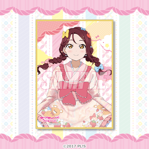 描き下ろしイラストA6ミニ色紙 桜内梨子