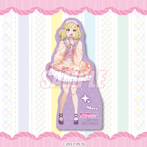 描き下ろしイラストダイカットステッカー 小原鞠莉