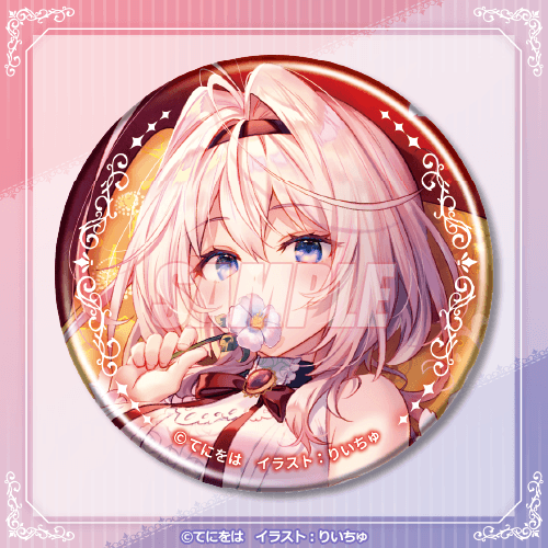 缶バッジ 花