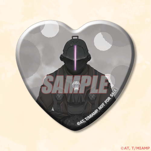 ハート型缶バッジ ボンドルド