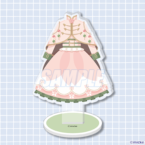 B-4 漢字ドレスのアクリルスタンド 春