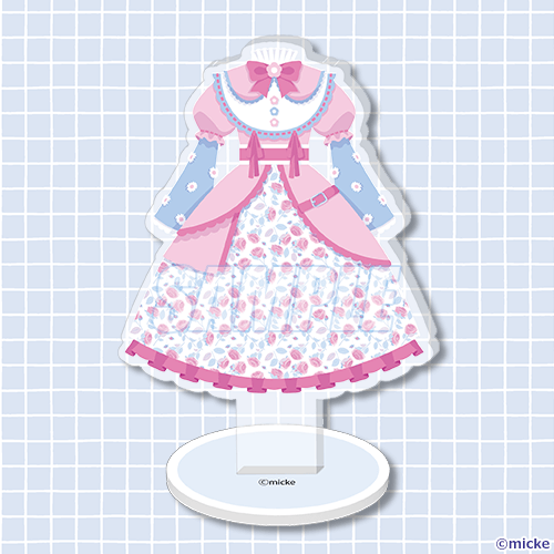 B-5 漢字ドレスのアクリルスタンド 花