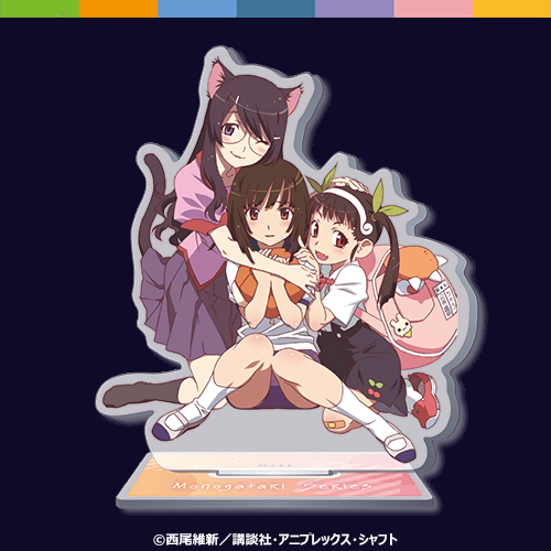 B-1 アクリルスタンドフィギュア 羽川翼＆千石撫子＆八九寺真宵