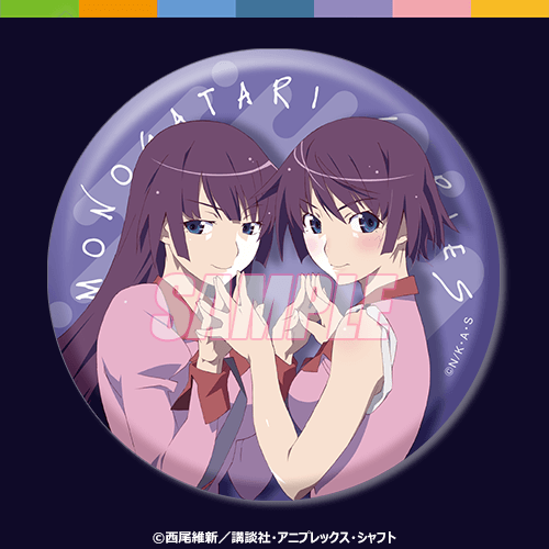 D-4 75mm缶バッジ 戦場ヶ原ひたぎ