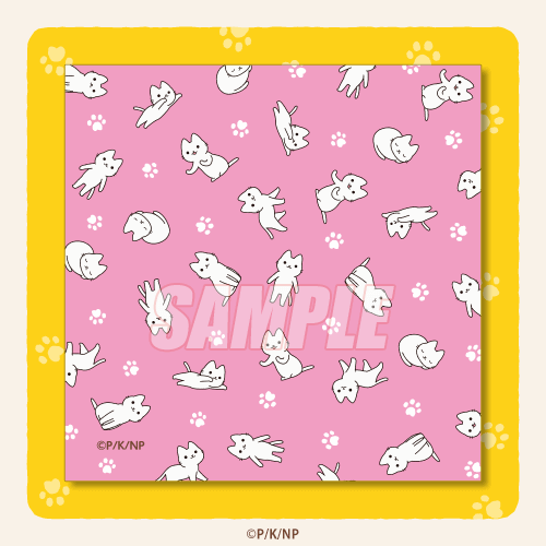 C-3 ミニタオル シロネコ