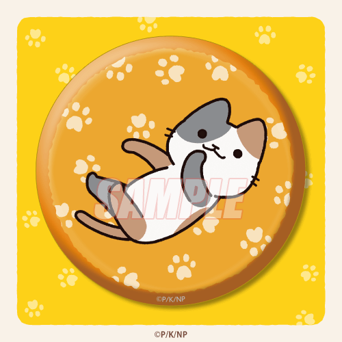 D-4 缶バッジ ミケネコ