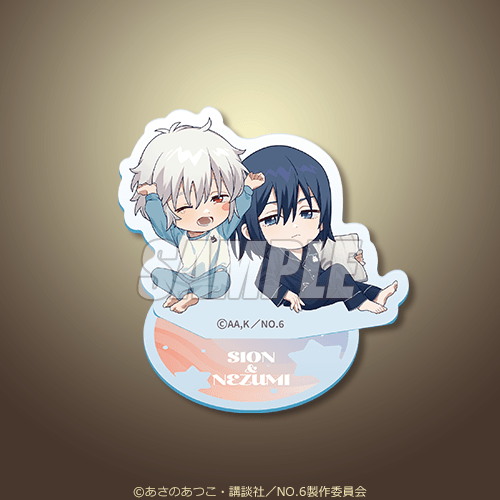ミニアクリルスタンド 紫苑&ネズミ パジャマver.